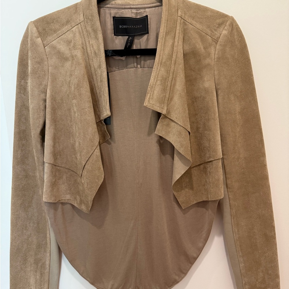 BCBGMaxAzria Suede Bolero-Style Jacket w/ Tags